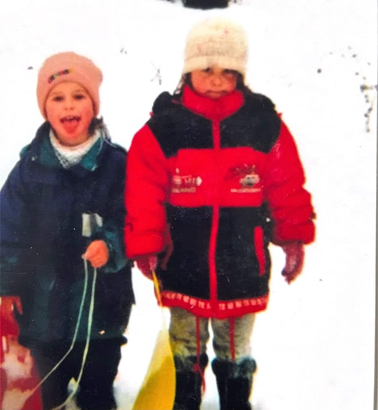 Zuzana a Daniela Halisovy jako děti
